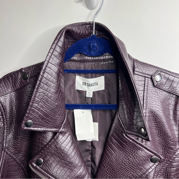 NWT BB Dakota by Steve Madden Bomber Jacket Purple XL - Picture 7 of 15